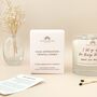 Calm Affirmation Crystal Candle With Three Crystals, thumbnail 5 of 5