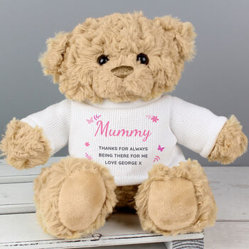 Personalised Baby Girl Teddy Bear, 4 of 4