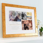 Personalised Golden Wedding Anniversary Collage Art, thumbnail 10 of 10