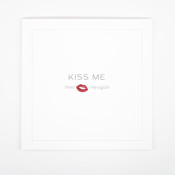 Handmade Kiss Me Handmade Valentine Card, 2 of 5