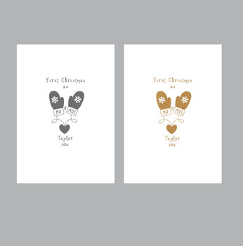 Personalised 'Mr And Mrs' First Christmas Card, 4 of 5