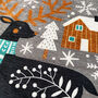 Christmas Grey Cushion Cover With Reindeer Themed, thumbnail 2 of 7