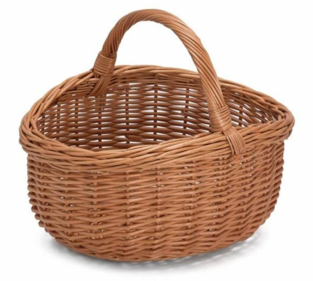 Wicker Carry Basket By Prestige Wicker