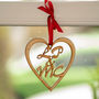 Personalised Wooden Love Heart Sign, thumbnail 4 of 5