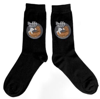 Personalised Daddy Bear Men's Socks, 2 of 3