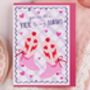 Cute Valentine Card With Cowgirl Boots Pun For Girlfriend Or Wife, thumbnail 1 of 4