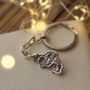 Personalised Silver Keyring Drawn By Your Child, thumbnail 2 of 4