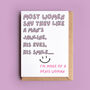 'Most Women' Cheeky Valentine Card, thumbnail 1 of 2