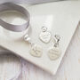 Sterling Silver Engraved Heart Charm, thumbnail 1 of 7