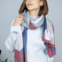 Personalised Blocks Geometric Cashmere And Modal Scarf, thumbnail 5 of 12