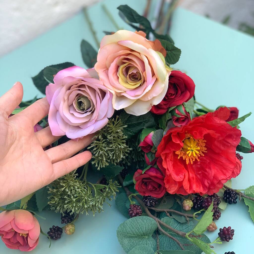 Jolie Luxury Silk Flower Letterbox Bouquet By Fleur du Coeur