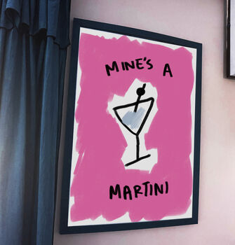 Martini Illustrated Cocktail Print, 2 of 4