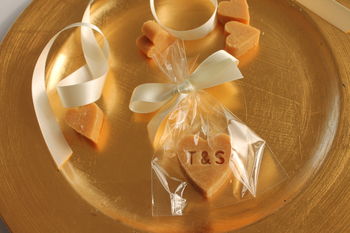 Personalised Scottish Tablet Heart Wedding Favour X 10, 4 of 6