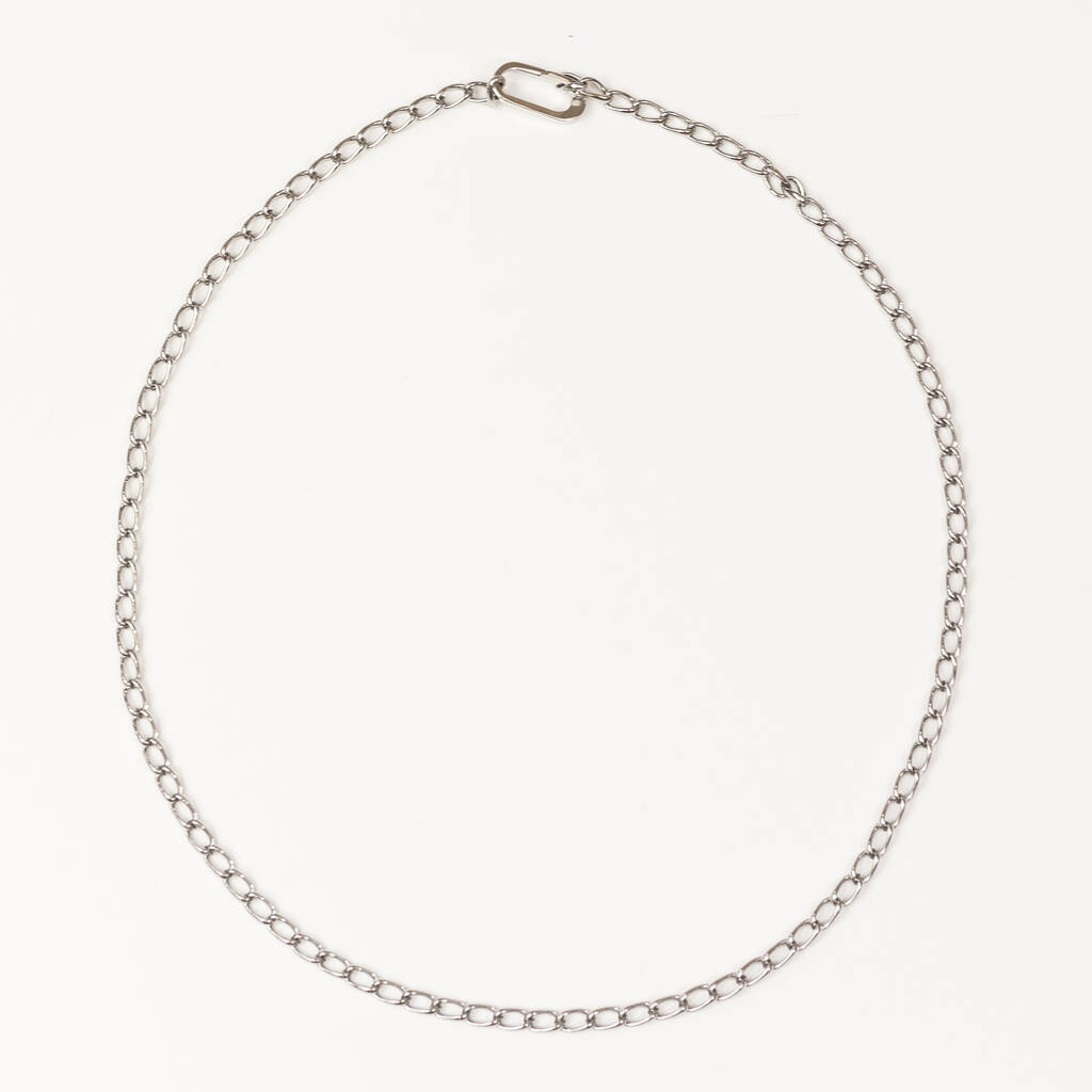Catena Necklace Chain Sterling Silver Plated By Five Daughters