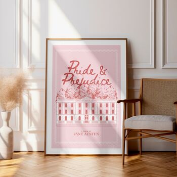 Pride And Prejudice Art Print | Pink Book Lover Gift, 7 of 10