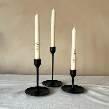 Personalised Love Letter Hand Painted Candle Sticks, 6 of 10