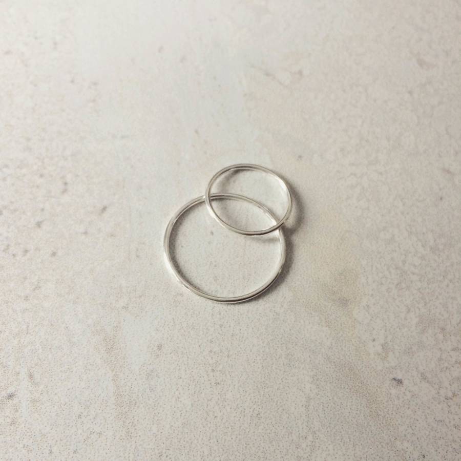 Sterling Silver Stacking Ring By Fawn And Rose | notonthehighstreet.com