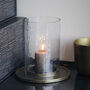 Antique Brass And Glass Candle Holder, thumbnail 1 of 2