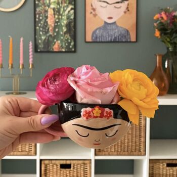 Frida Tea Cup And Flower Saucer Set, 2 of 4
