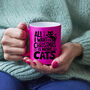 All I Want For Christmas Is More Cats | Christmas Mug, thumbnail 2 of 5