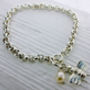 Sterling Silver Bee And Gemstone Bracelet, thumbnail 1 of 5