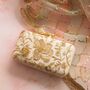 Arisha Nude Silk Bird Clasp Clutch, thumbnail 4 of 5