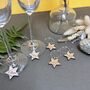 Personalised Christmas Star Wine Glass Charms, thumbnail 6 of 12