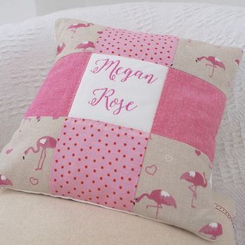 Flamingo Name Cushion, 2 of 2