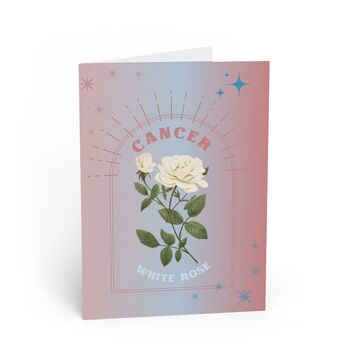 Cancer Zodiac Flower Card, 2 of 4