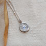 Sunburst Birthstone Necklace In Silver Or Gold, thumbnail 9 of 12