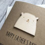 Happy Father's Day Wooden Bear Card, thumbnail 2 of 2