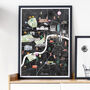 London Illustrated City Map Art Print, thumbnail 3 of 7