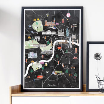 London Illustrated City Map Art Print, 3 of 6