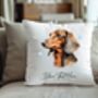 Personalised Dachshund Hearts Cushion Cover Gift, thumbnail 2 of 2