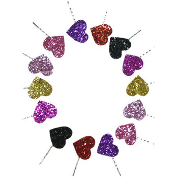 Heart Bobby Pins 30 Colours Available, 8 of 9