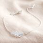 Delicate Feather Bracelet In Silver Gold And Rose Gold, thumbnail 7 of 9