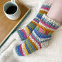 Embroidered Rainbow Socks, thumbnail 2 of 3