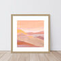 Sunset Desert Mountain Landscape Print, thumbnail 4 of 7
