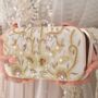 Daniya Ivory Silk Embroidered Clutch, thumbnail 3 of 5