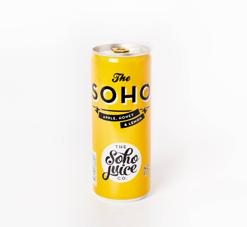 Apple, Honey And Lemon Canned Soft Drink Pack By Soho Juice Co