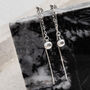 Sterling Silver Round Box And Ball Studs, thumbnail 2 of 4
