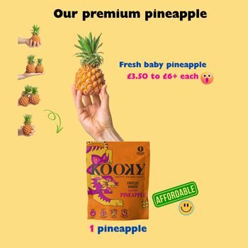 Kooky Freeze Dried Pineapple 12x12g, 2 of 5