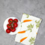 Carrot Tea Towel | 100% Cotton | British Made, thumbnail 2 of 4
