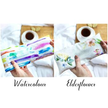 Heatable Cotton Linen Eye Pillow With Embroidery, 4 of 7