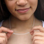 18ct Gold Plated Silver Or Silver Rope Chain Necklace, thumbnail 2 of 7