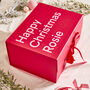 Personalised Red Christmas Gift Box, thumbnail 1 of 2