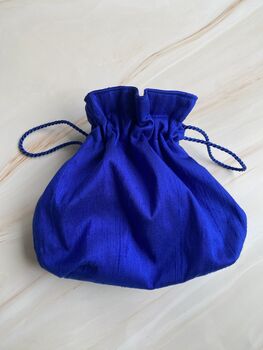 Bespoke Silk Pouch Bag Hand Made In Over 200 Shades, 3 of 12