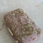 Pink Handcrafted Raw Silk Rectangular Clutch, thumbnail 5 of 10