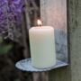 Zinc Pillar Candle Wall Sconce, thumbnail 3 of 5
