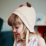 Corn Stitch Knit Reindeer Hat For Baby And Toddler, thumbnail 7 of 11